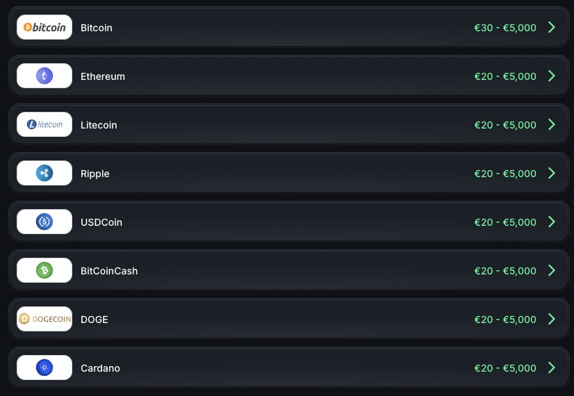 Deposit Methods in KinBet