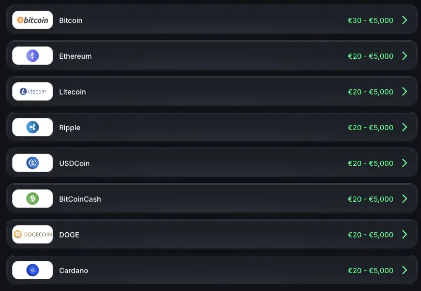 Deposit Methods in KinBet